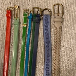 Lot of 7 JCrew belts